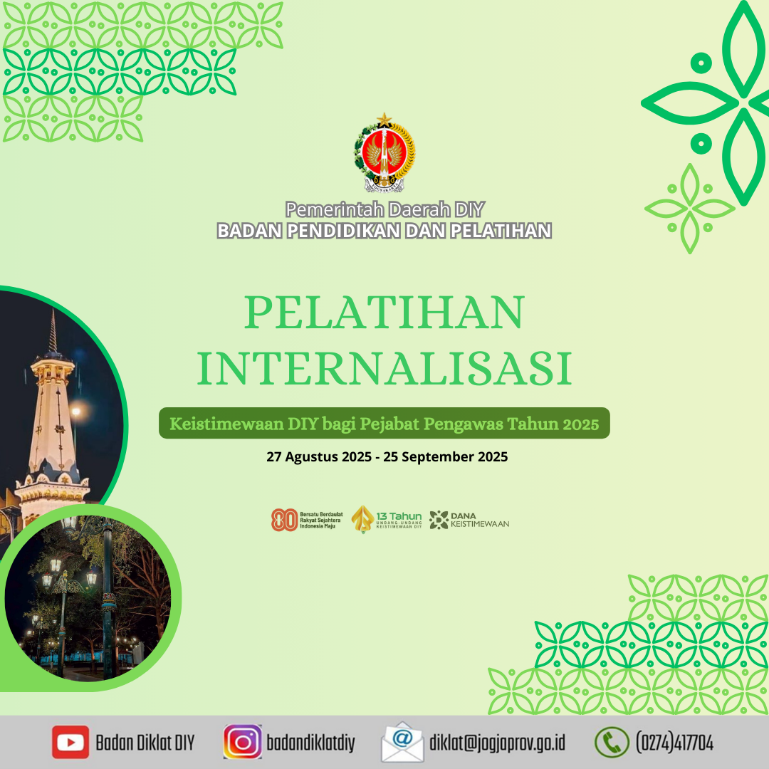 Pelatihan Internalisasi Keistimewaan DIY bagi Pejabat Pengawas Tahun 2025